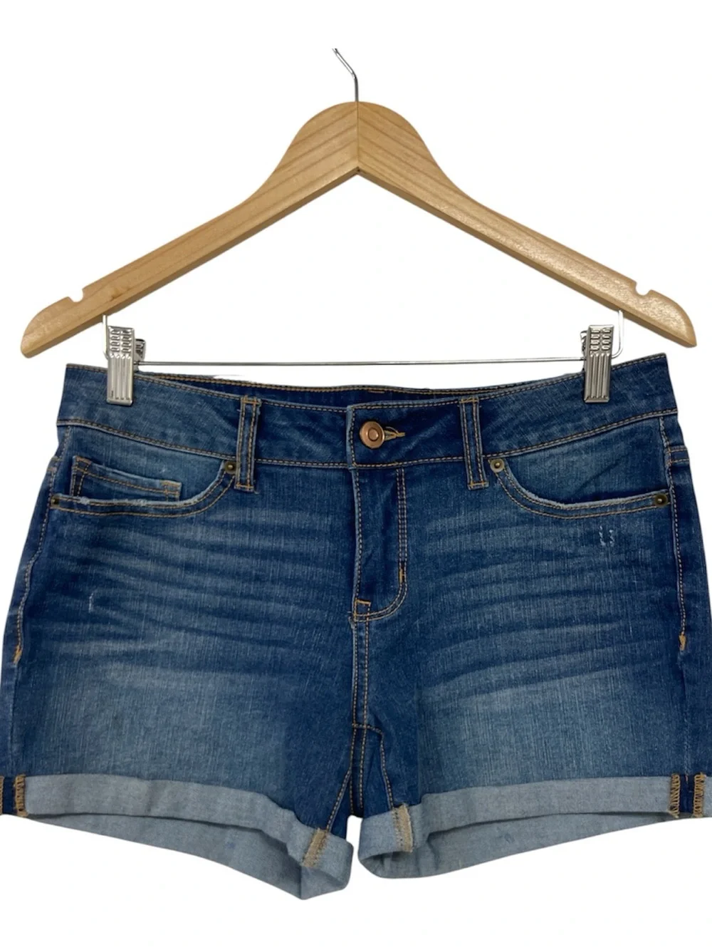 Time and Tru Short Distressed Denim Shorts Size 6